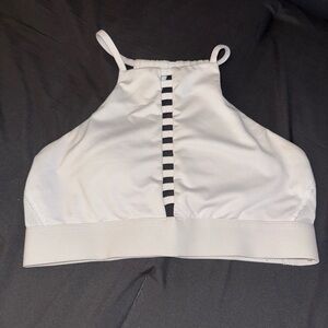 Nike White Dri-FIT Sports Bra